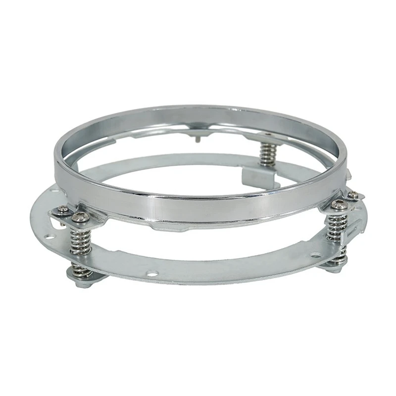 

7" Inch Chrome Round Headlight Ring Mounting Bracket for Motorcycle