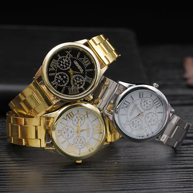 Женские позолоченные часы montre femme роскошные брендовые известного бренда Geneva