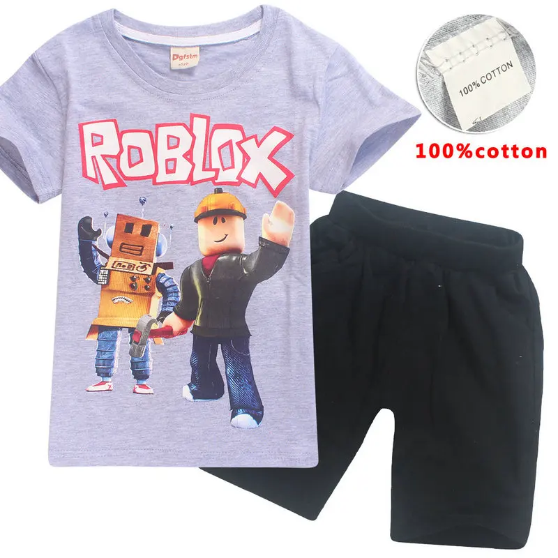 6 14 Summer New Style Roblox Fashion Cartoon Kids Baby Boy Cotton