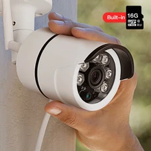 SDETER Outdoor Waterproof Wireless IP Camera-wifi Bullet Security Camera Built-in 16G Memory Card CCTV Camera IR Motion Detects