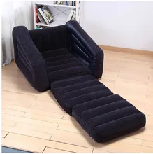 Deluxe Single folding inflatable sofa beanbag bed