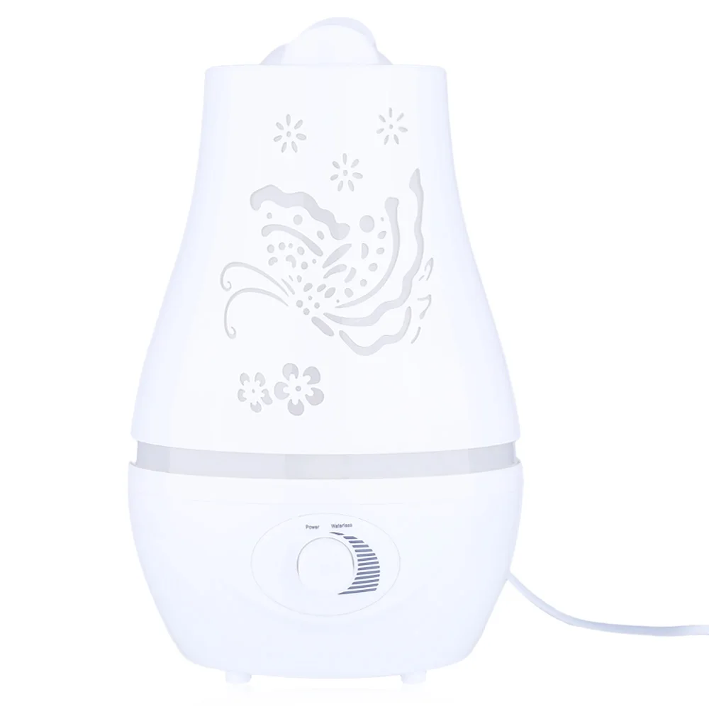 

Ultrasonic Humidifiers 2.4L Portable Air Humidifier Purifier Double Sprayer Essential Oil Diffuser LED Light Auto Shut-off