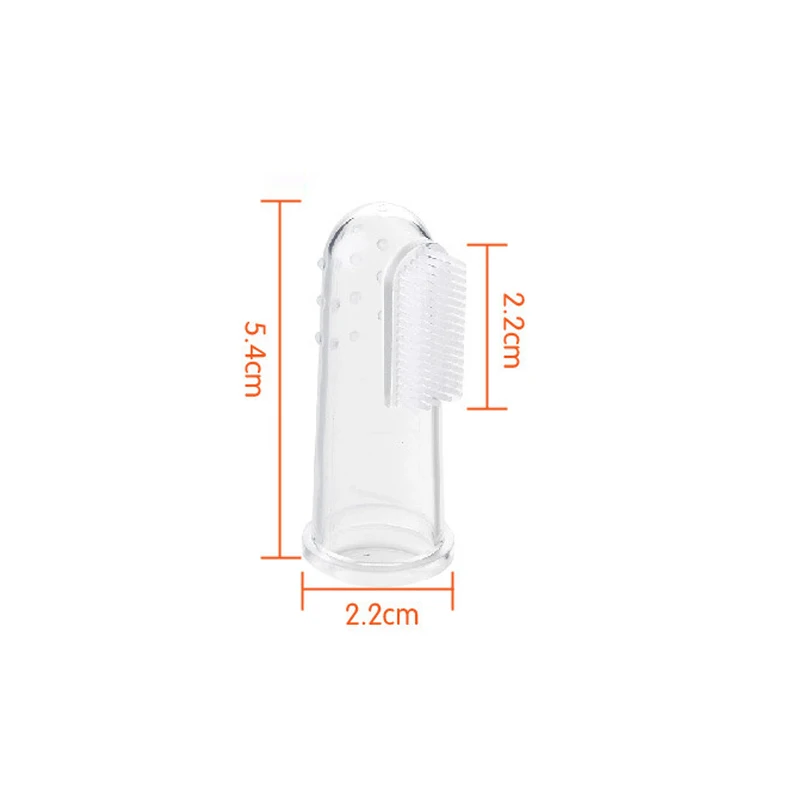 Baby Kids Silicone Finger Toothbrush Gum Brush Infant Deciduous Tooth Brush With Clear Massage Escova De Dente Infantil