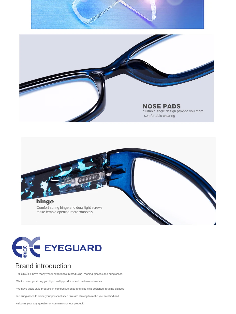 Очки для чтения EYEGUARD 4 пары качественные весенние шарниры стильные леопардовые дизайнерские женские очки для чтения 4 цвета