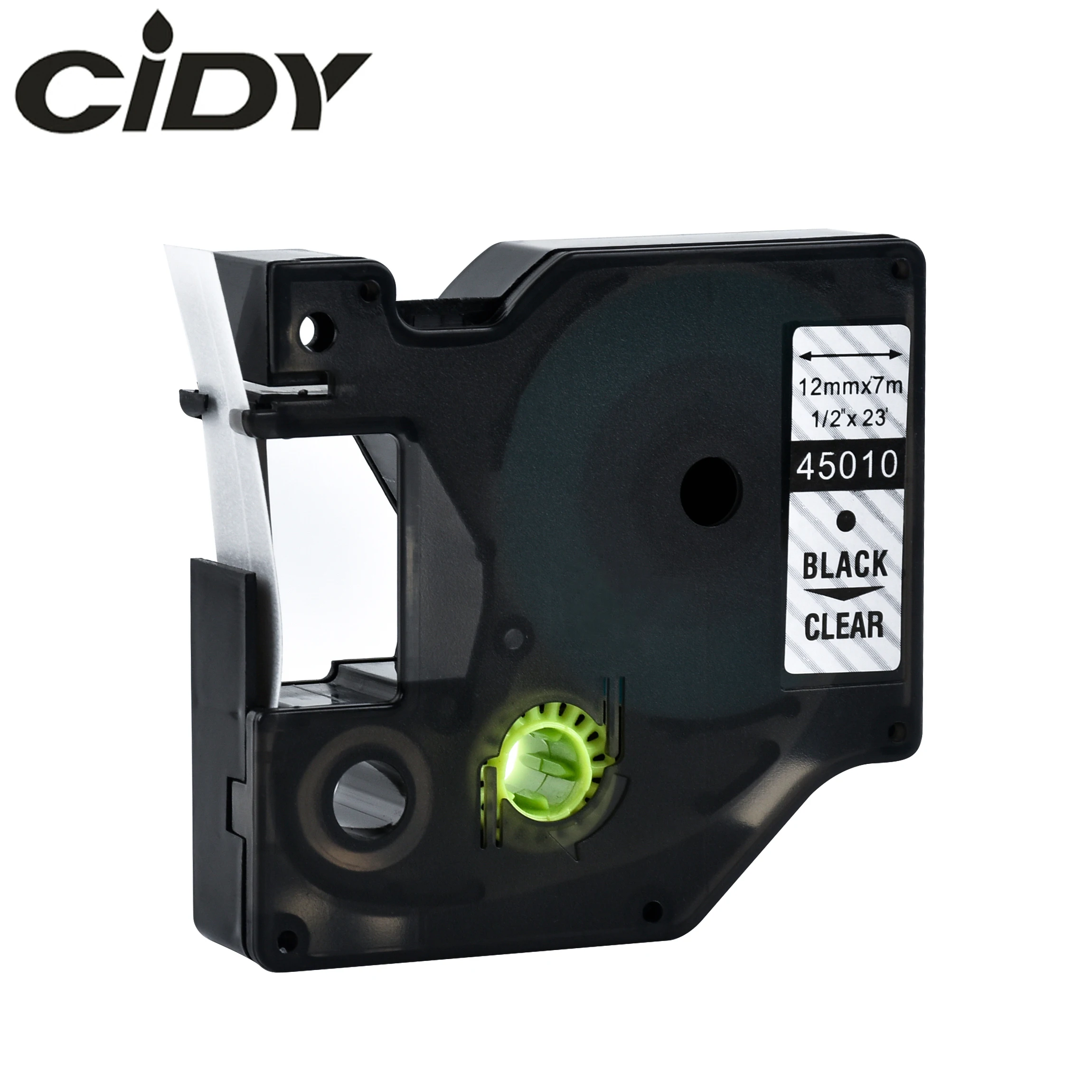 Cidy 45010 Compatible Dymo D1 manager 12mm Black on clear label tape for Label Printer DYMO LM160 LM280 dymo PNP | Компьютеры и офис