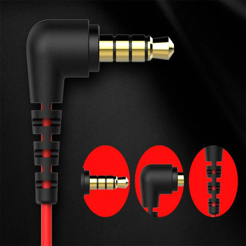Wired 3.5mm In Ear Earphone HIFI Stereo Bass Headset with Microphone Fashion Volume Control Earbuds Earphones for Mobile Phone (4)