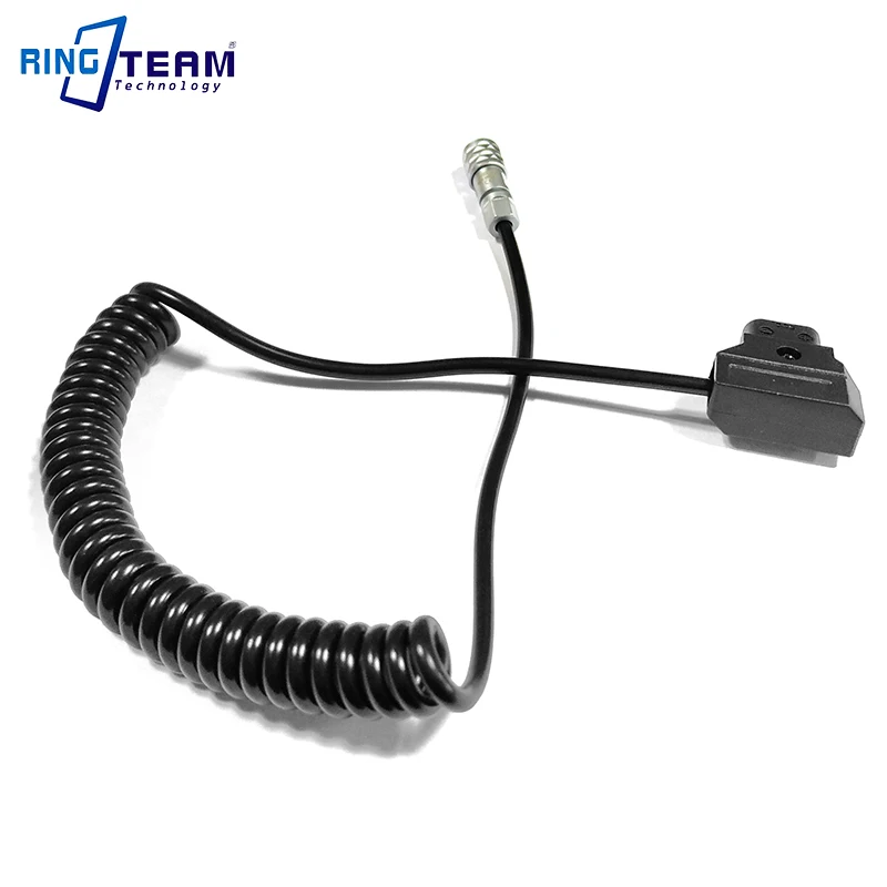 Coiled Spiral Power Cable Ptap Dtap to Weipu FS6 for BMPCC4K BMPCC 4K Blackmagic Pocket Cinema Camera 4K
