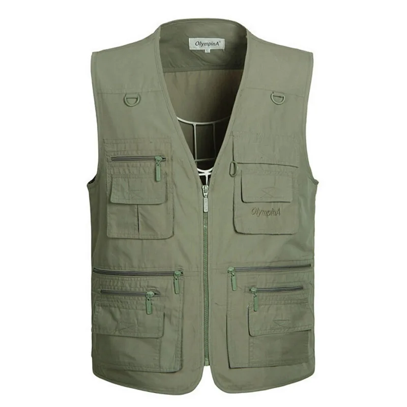 

Factory wholesale Summer Men Multifunctional Fly Vest Sleeveless Jackets Coats Clothes Photography Vest