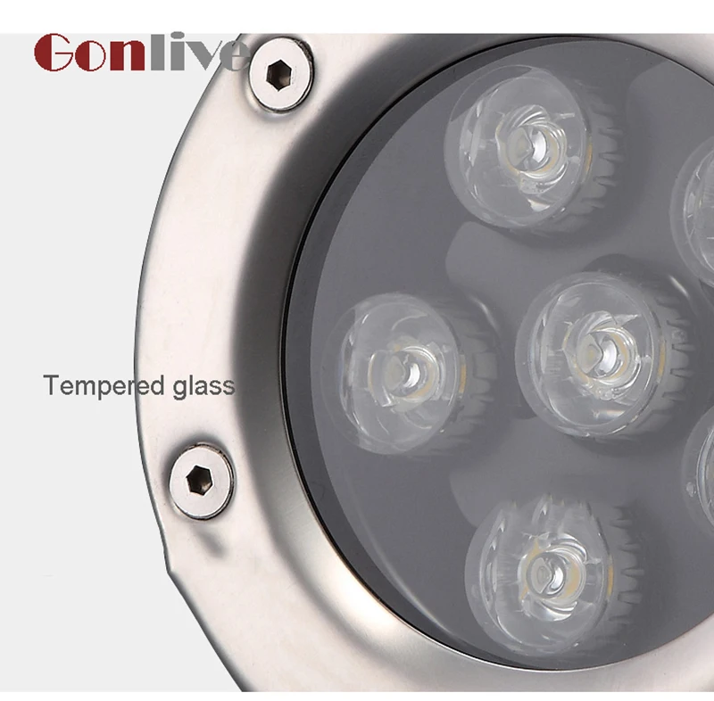 

LED underwater pool fountain 24V12V fish pool landscape light colorful waterproof 3w6w9w pool light