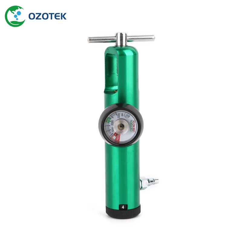 Regulador de oxigênio/medidor de fluxo modelo cga870 trabalhando com gerador de ozônio médico mog003