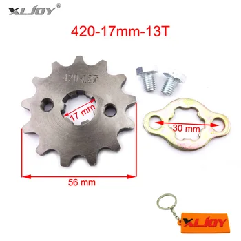 

420 13 T Tooth 17mm ID Front Engine Sprocket For 50cc 70cc 90cc 110cc ATV Quad Kazuma Go Kart Dirt Pit Bike Scooter Motorcycle