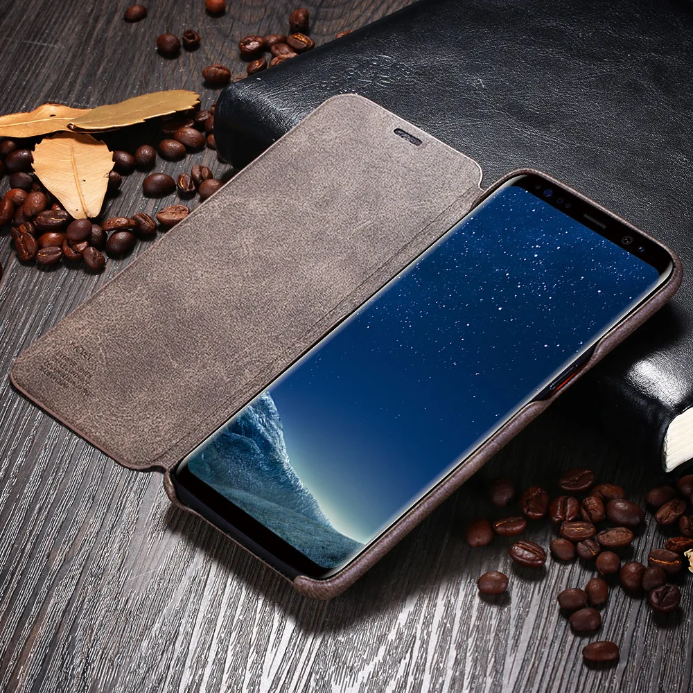 X-Level Luxury top Quality Retro Classic Flip Leather Case For Samsung Galaxy S8 S7 Edge S6 Edge plus Note 8 note 7 5 flip cover