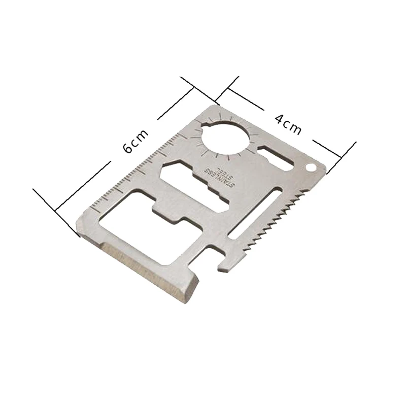 11 в 1 EDC Мини тактические инструменты карты Открытый Охота выживания Кемпинг Карманный военный Кредитная карта Нож карманное приспособление для открывания бутылок комплект