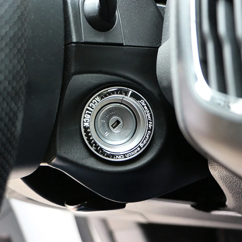 Car Stickers For Ford Focus 2 3 Fusion Mondeo 2013 Ignition Key Hole Switch Ring Circle Cover Decoration
