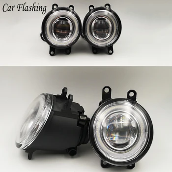 

Car flashing 1Set/pair 12V Car LED Angel Eyes DRL Fog Light Lamp DRL Daytime Running Light For Toyota IQ 2009-2015