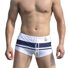 Premium High Quality Swimming Men’s Shorts Gifts Wholesale Men’s Swimming Swim Trunks Shorts Slim Sexy Swimwear Pants