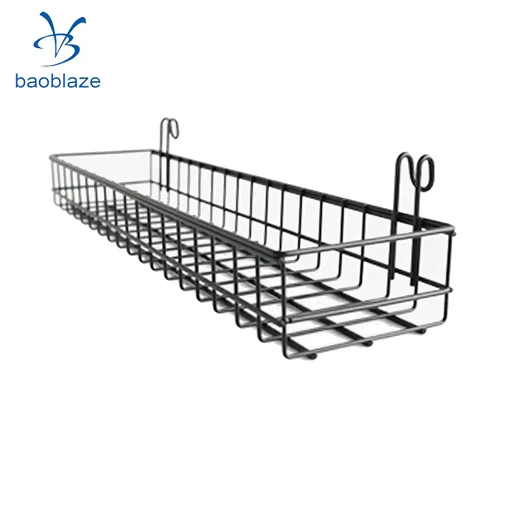 Mesh Wall Metal Wire Basket Wire Storage Shelf Rack Home Decor 30x10x5cm / 40x10x5cm