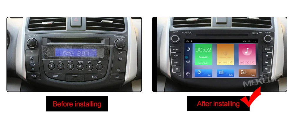 Best MEKEDE HD 2DIN Android 9.1 2+32G Car DVD for LIFAN X60 2011-2015 Years 3G/4G GPS radio video Multimedia player Capacitive Screen 6