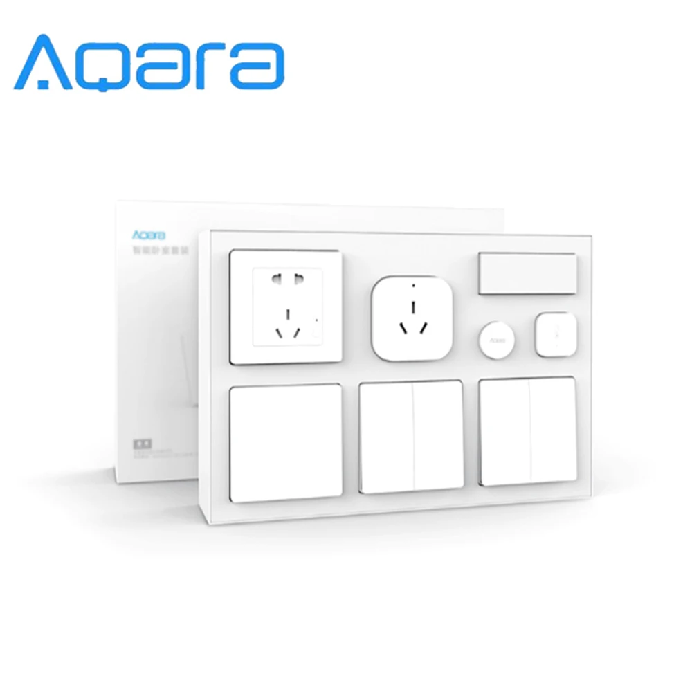 

Aqara Smart Home Control Air Conditioner Mate + Temperature And Humidity Sensor + Body Sensor + Wall Socket + Wall Switch