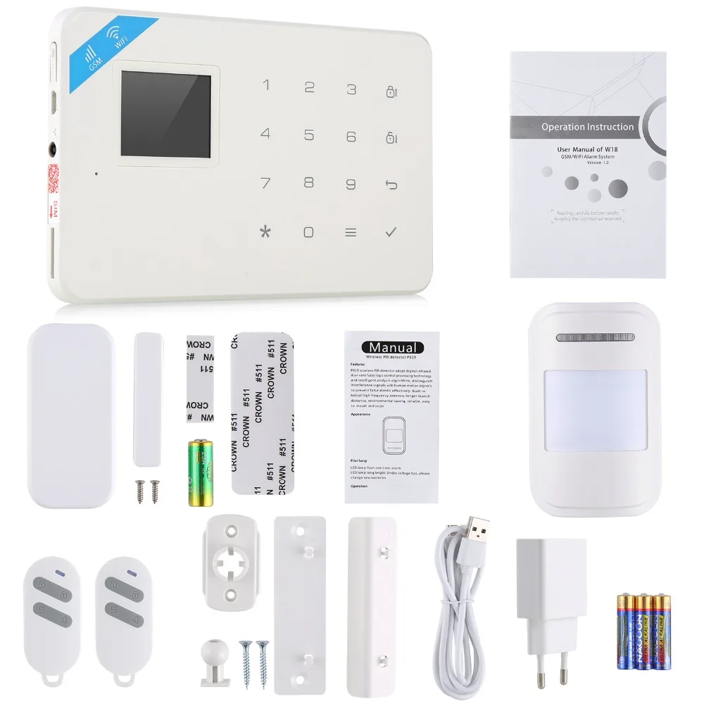 

ANNKE APP Wireless Control Burglar Alarm System Home Security Door Window Alarm System Anti Robber WIFI/GSM/GPRS Remote Control