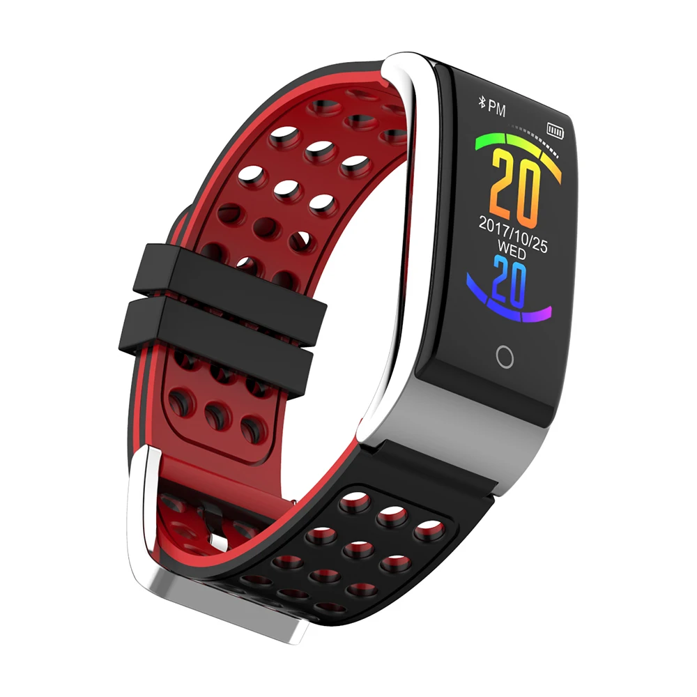 Classic Style Waterproof Smart Bracelet ECG PSG Recorder Fitness Tracker Health Watch Android IOS Smart Sport Bracelet 2019 E8
