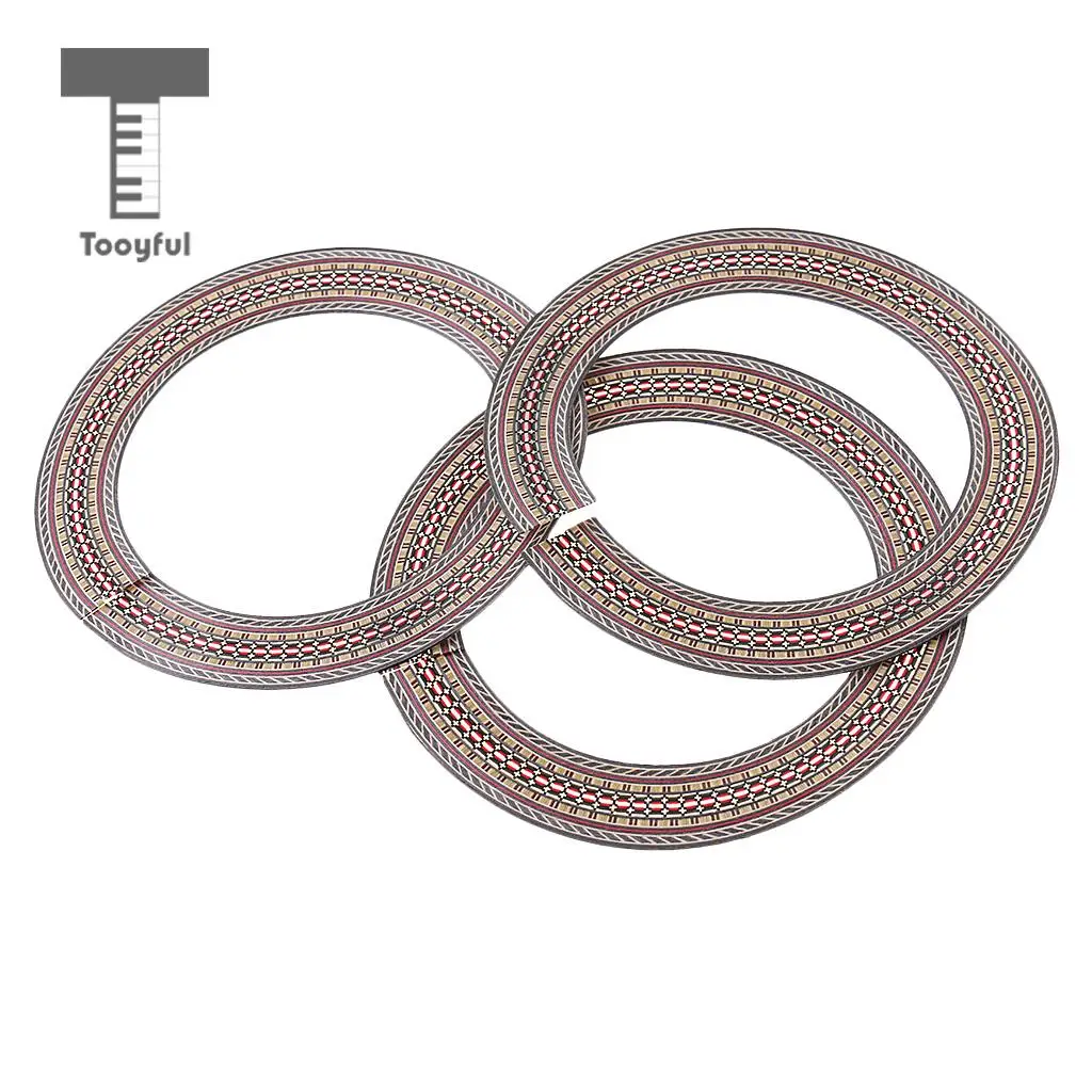 Tooyful 41'' Guitar Sound Hole Decal Soundhole Sticker Circle for Acoustic Guitar 3x