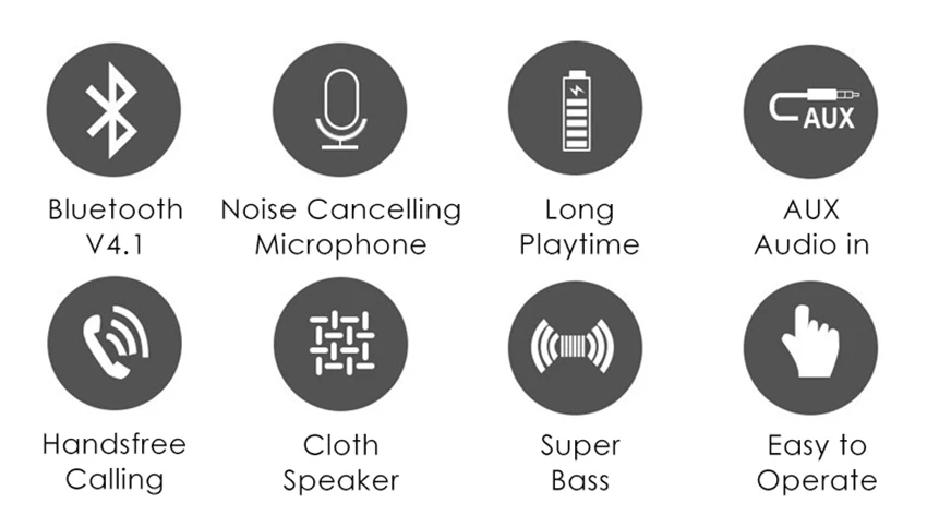 Aimitek Q106 открытый Портативный Bluetooth V4.2 Динамик Беспроводной сабвуфер TF usb-флеш-накопитель MP3 плейер AUX с микрофоном для смартфонов