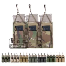 Emerson Тактический тройной Открытый Топ 5,56& Пистолет подсумок EmersonGear MOLLE/PALS Mag Чехол кобура Перевозчик страйкбол военный