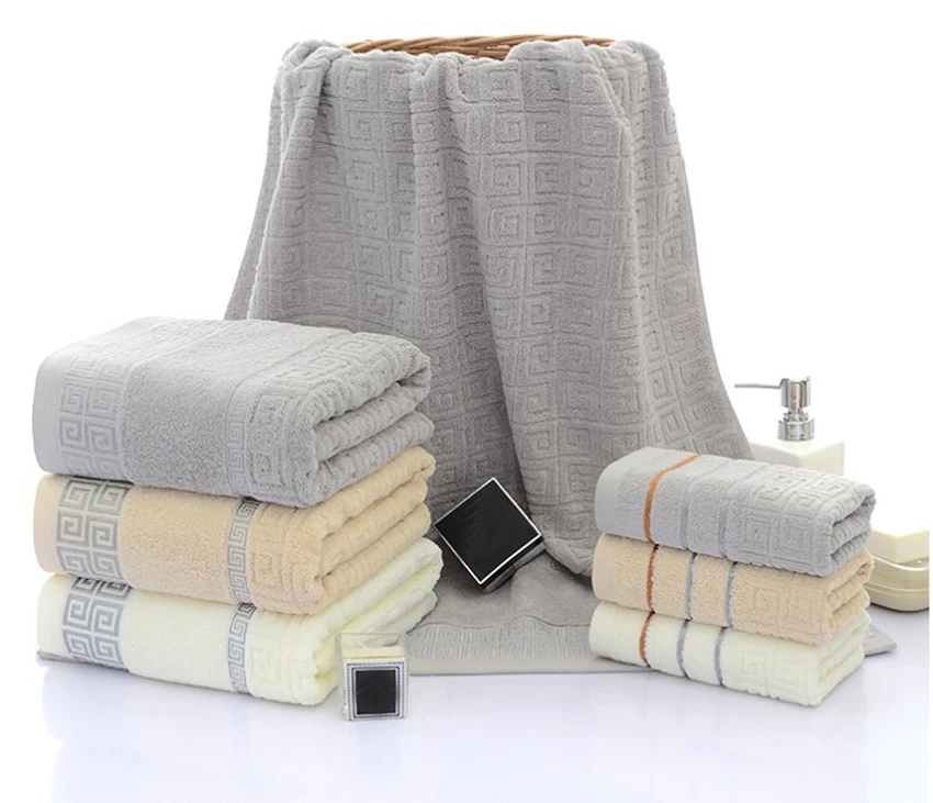 

Striped Towels Set Soft 100% Cotton Bath Thick Cotton Shower Bathroom Home Spa Towel Towels for Adults Handtuch 70*140cm toallas