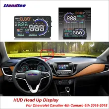 Liandlee Автомобильный дисплей HUD для Chevrolet Cavalier 4th Camaro 6th- HD проектор экран превышение скорости сигнализации детектор