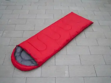 red 1300g Конверт с Капюшоном Спальный Мешок Открытый Кемпинг взрослый спальный мешок водостойкий спальный кровать 700 г 1300 г - Цвет: red 1300g