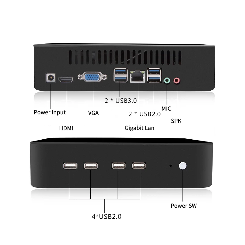  MSECORE Intel i3 8100 Quad core 4 thread Gaming Mini PC i5 Desktop Computer Windows 10 Nettop bareb