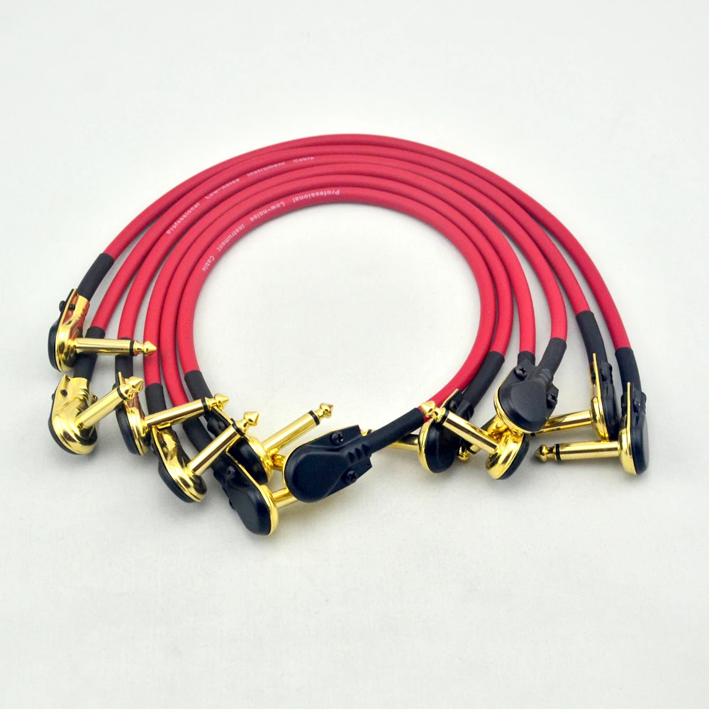 Instrument Guitar Effects Patch Cable With Gold Plated (6.35mm) Low