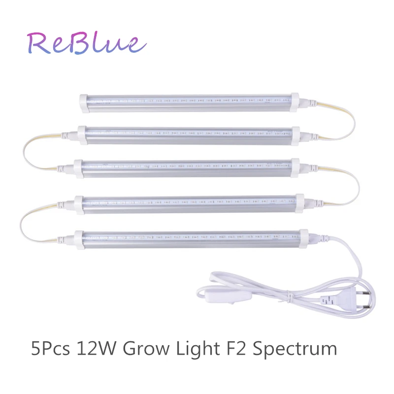  ReBlue Lamp For Plants Phyto-Lamp Led Grow Light 12W T5 Grow Light For Flower Full Spectrum Grow Le - 32982881910