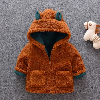 

Baby boys warm jackets winter toddler thick velvet hoodies outerwear for bebe boys newborn cute coats clorhing infant doorout