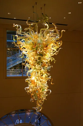 

Custom Made Art Deco Light Hand Blown Luxury Chandelier