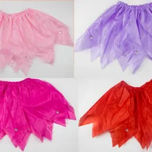 Дети этап танцевальная одежда в День защиты детей Фея крыло комплект костюмы для праздников-пачка два слоя детская юбка