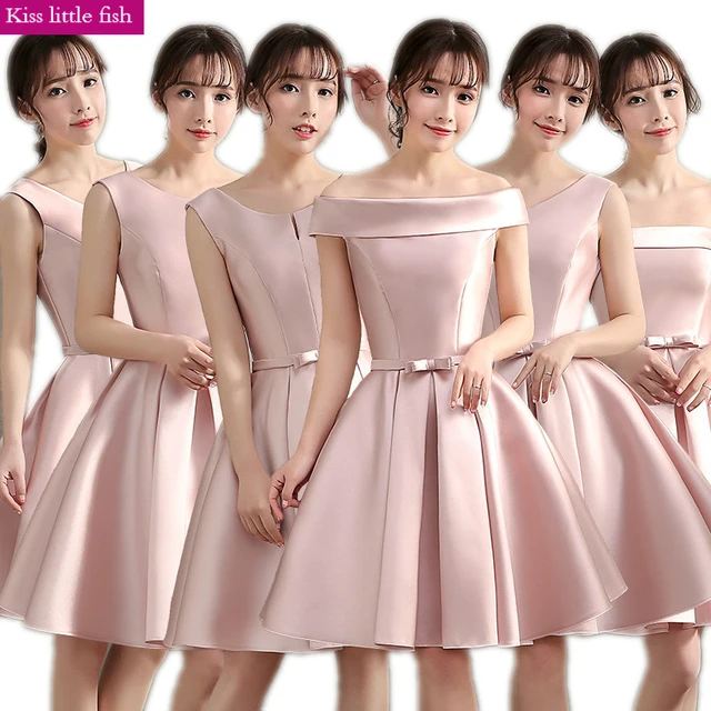 O Envio Gratuito De Creme Elegantes Mulheres De Vestido Curto Da Dama De  Honra Vestidos Curtos Para Festa De Casamento Sem Mangas - Vestidos De  Madrinhas - AliExpress