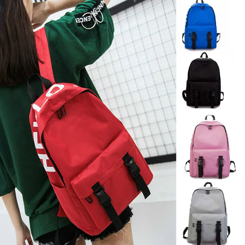 

Fassion 2019 Backpack For Teenage Girls Student Bag Simple Large Capacity Women Canvas Backpack