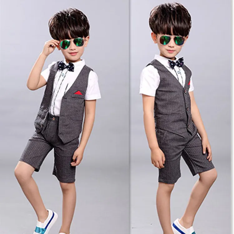 Комплекты одежды для маленьких мальчиков детская одежда осенние комплекты для малышей Детские торжественные костюмы с длинными рукавами