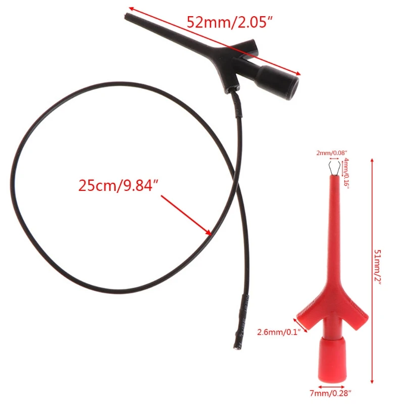 2 мм разъем для Женский Тесты клип зонда Тесты привести подключения цифровой мультиметр зонда Z1026