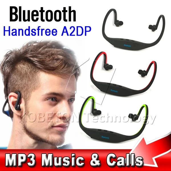  2015 Hot Sale Universal Sport Stereo Handsfree Wireless Bluetooth Headset Earphone Headphone Micro Music Player for all phones 