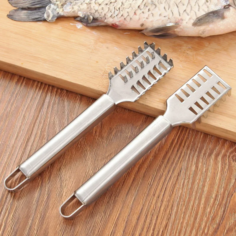 1PCS Stainless Steel Fish Scraper Knife Fish Skin Scaler Brush Cleaner Peeler Cooking Tools 1PCS Stainless Steel Fish Scraper Knife Fish Skin Scaler Brush Cleaner Peeler Cooking Tools