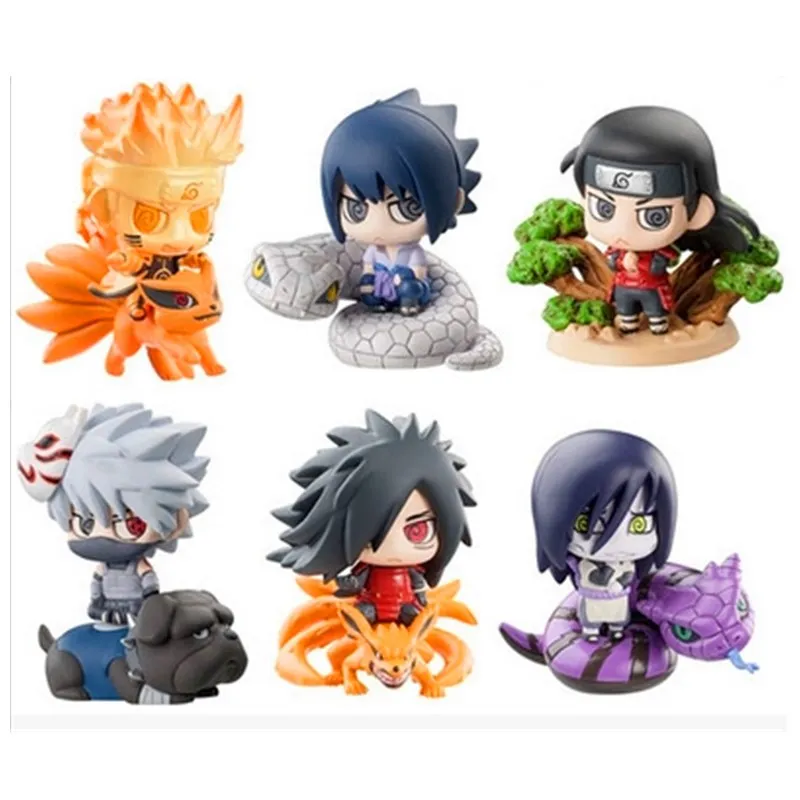 6 шт. Наруто Daiyoji Ninkai Taisen крупномасштабные войны Uchiha Obito Madara ПВХ Фигурки коллекции