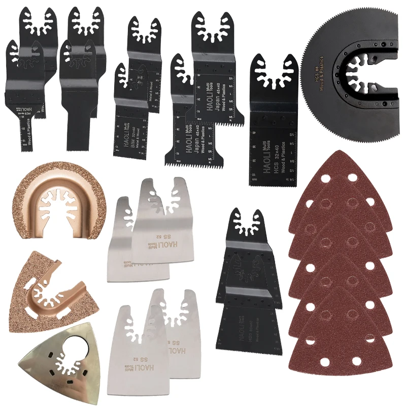 

44pcs/set Oscillating Multi tool Saw Blades Kit fit for Fein Multimaster Dremel Bosch Milwaukee