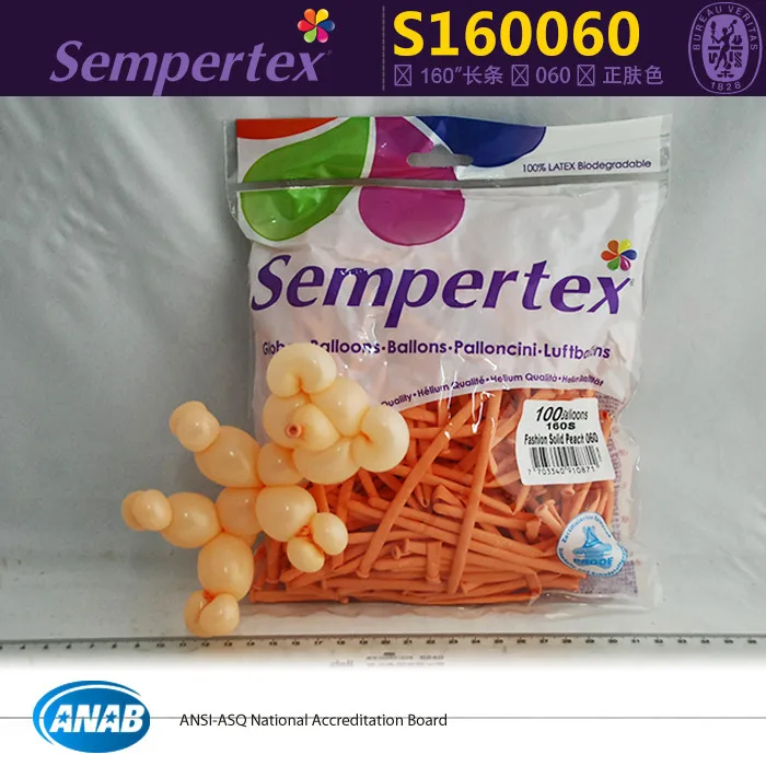 Sempertex Fashion Peach 160 Modelling Balloons Pack of 10