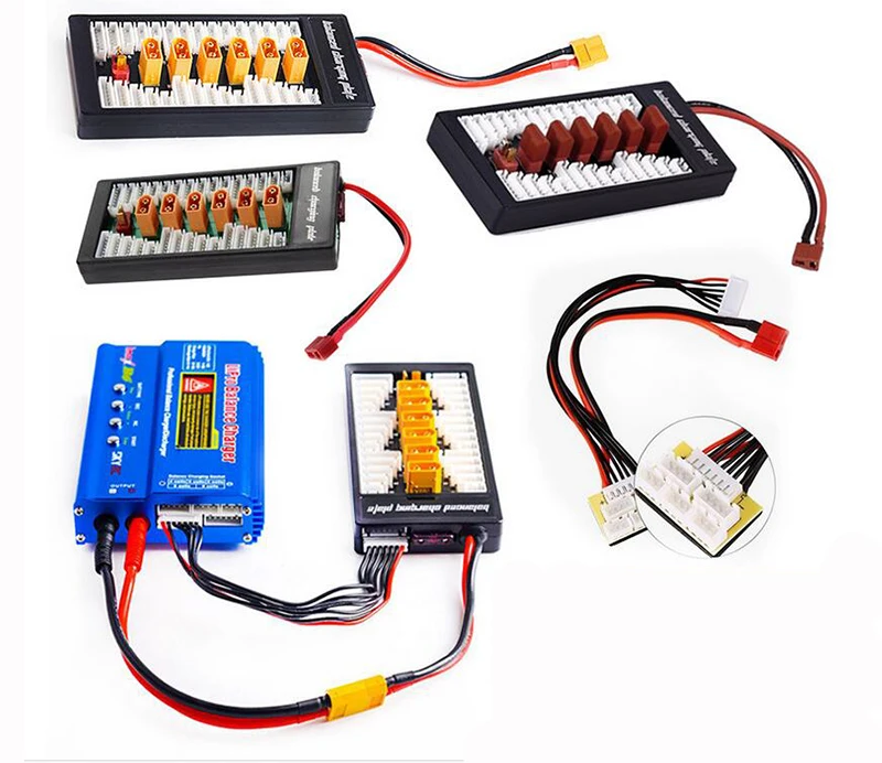 

Multi 2S-6S Lipo Parallel Balanced Charging Board XT60 Plug For RC Battery Charger B6AC A6 720i Lithium Batteries Charger Part