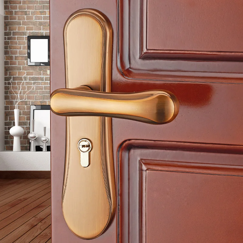 European Retro Room Door Lock Indoor Mechanical Door Lock Bedroom