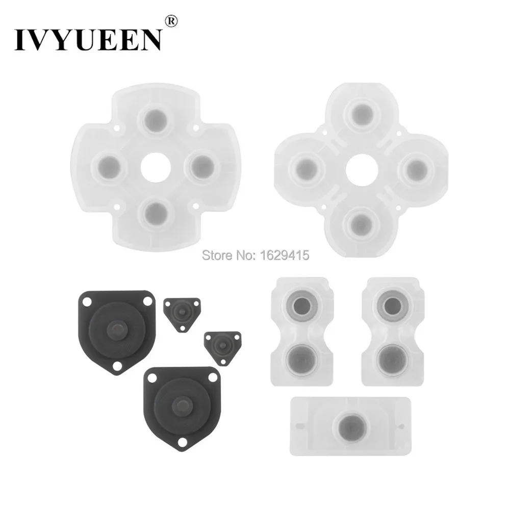 

IVYUEEN Silicone Conductive Rubber Adhesive Button Pad Keypads for Sony PS4 PlayStation DualShock 4 Pro Slim Controller