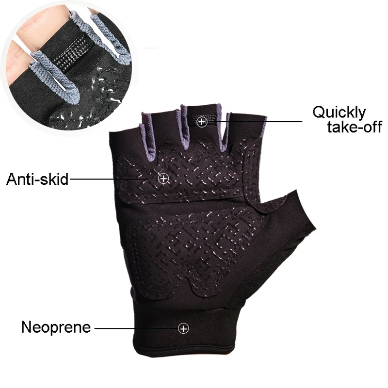 KORTELA Body Building Fitness Gloves Half Finger women men Weightlifting Gym Training indoor Bike Cycling Gloves equipment 2019